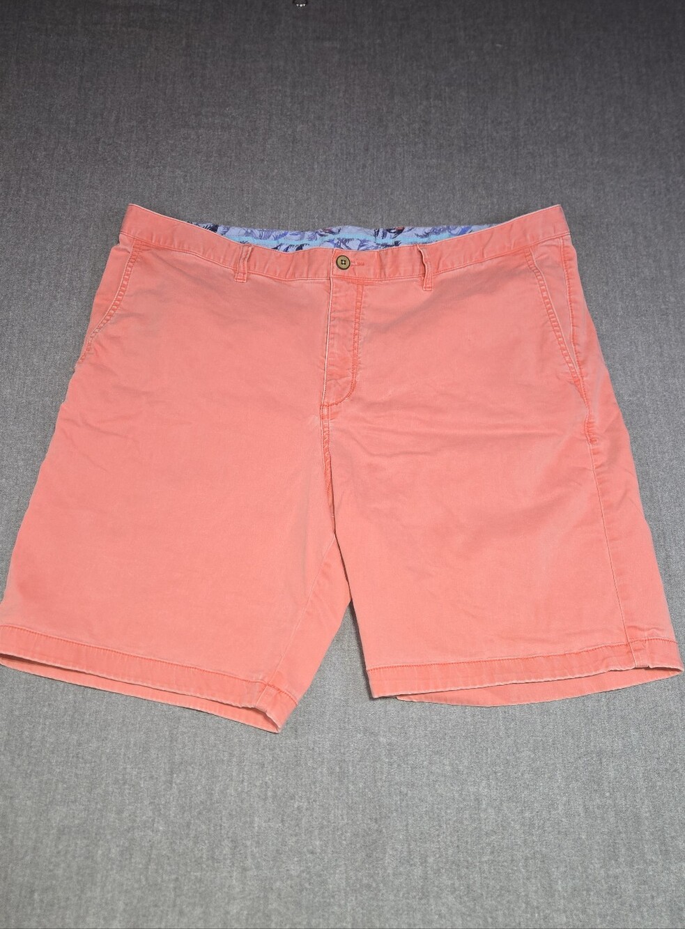 ​Tommy Bahama Flat Front Chino Shorts - Coral Pink- Men's Size 42